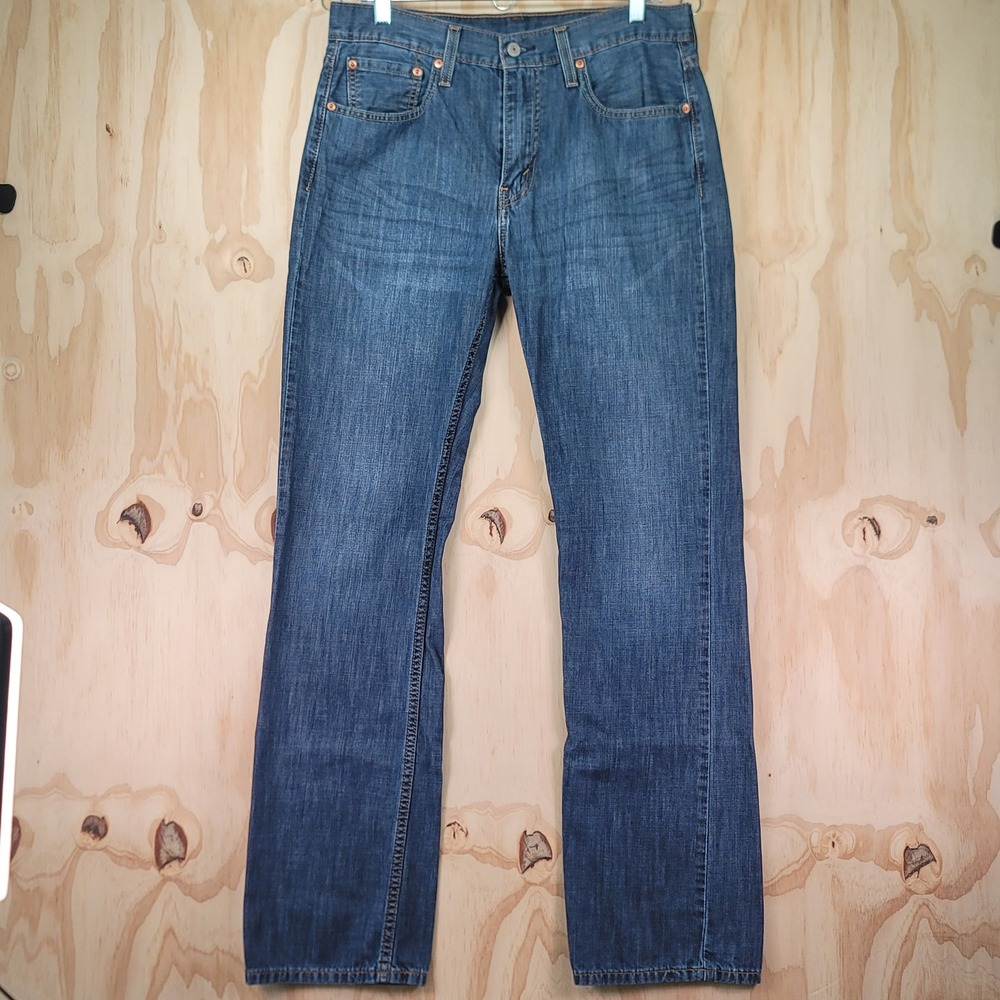 Levis 527 Slim Bootcut Jeans Mens 32x33 Medium Wash Blue Denim Western Cowboy